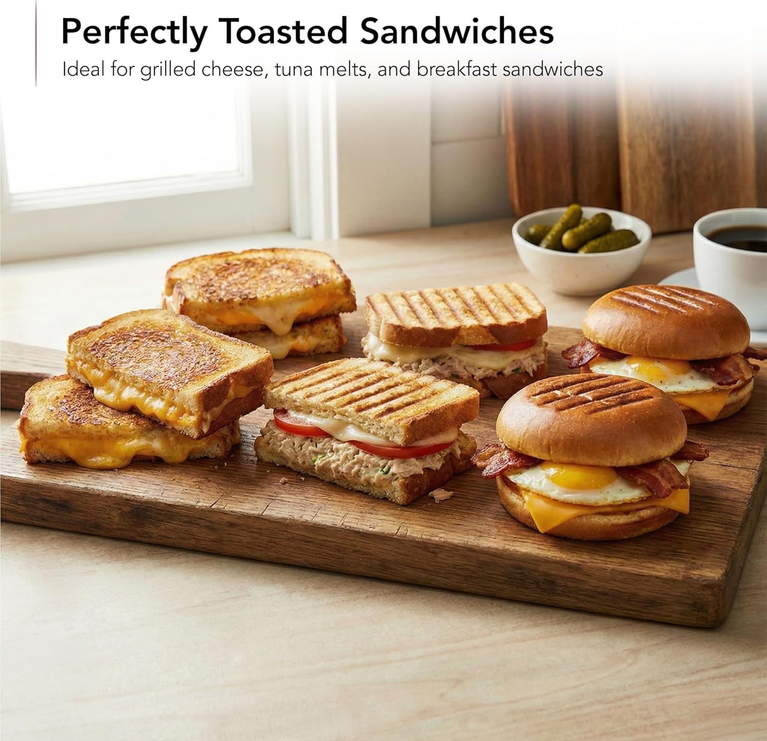 3 in 1 Electric Sandwich Maker, Press Grill and Waffle Iron Set with Removable Non-Stick Plates