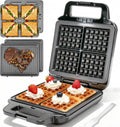 Waffle Maker with Removable Plates, Waflera Electrica